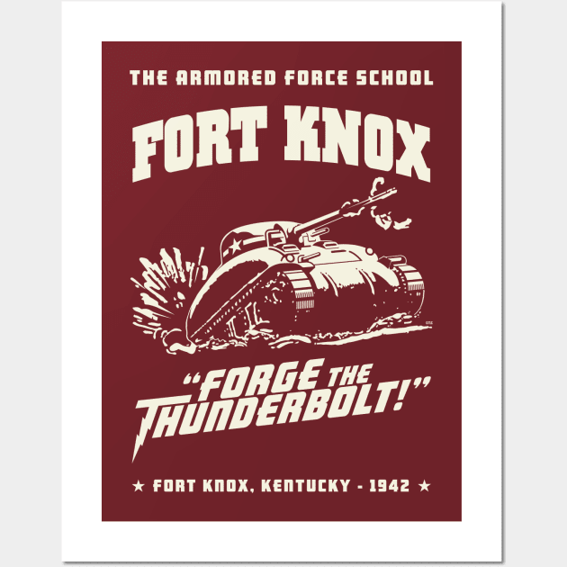 Fort Knox Tank School Wall Art by jagerjg26